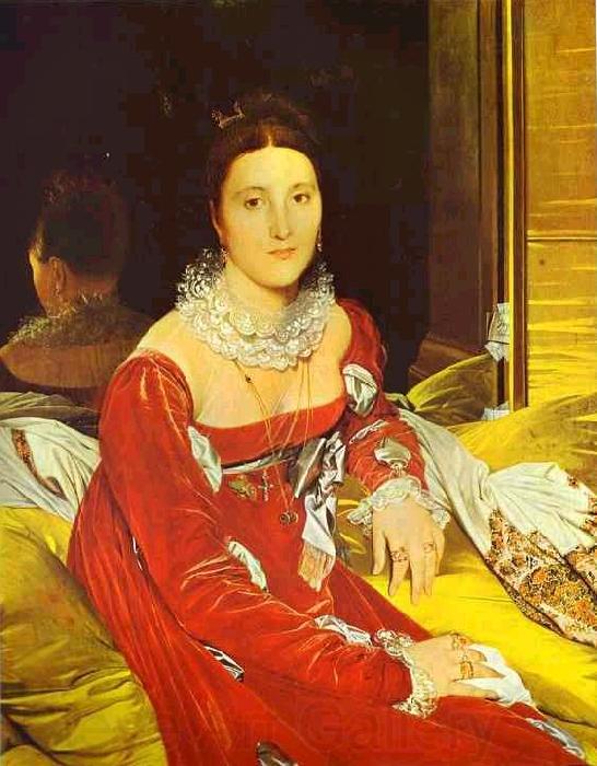 Jean Auguste Dominique Ingres Portrait of Madame de Senonnes. Norge oil painting art